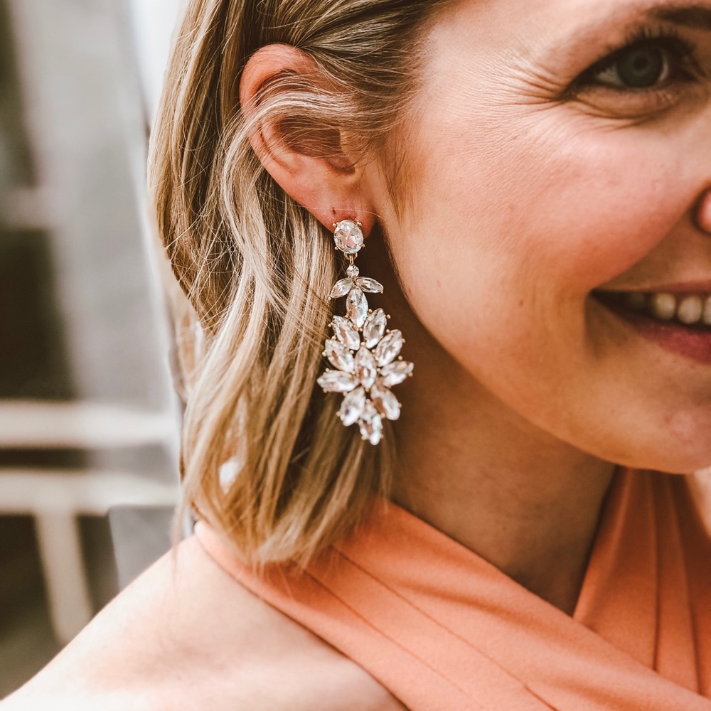 Lucia Crystal Drop Earrings